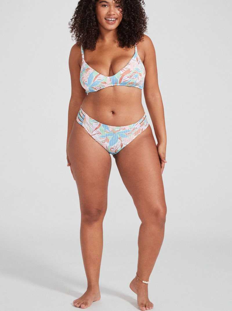 Sprucetone Les Fleurs S Roxy Love The Rocker Rib Knit Bikini Bottoms | XWGENK305