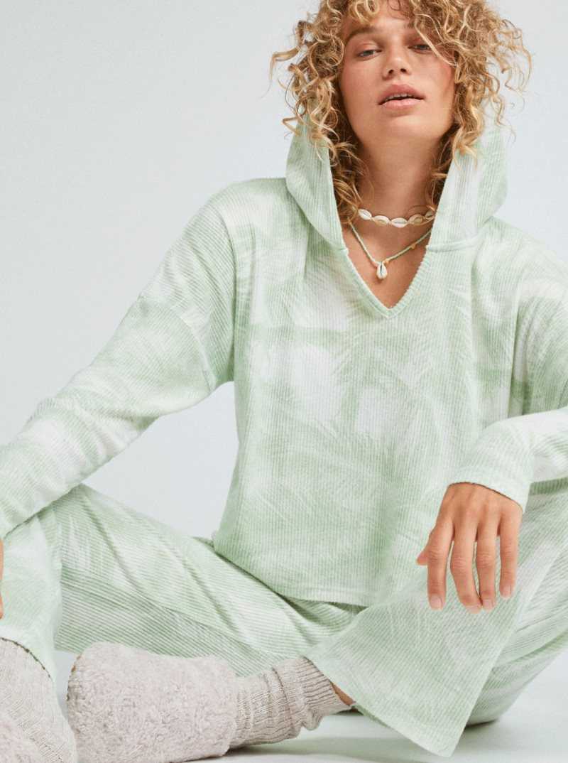 Sprucetone Off To Paradise Roxy Endless Daze Hoodie Rib Pullover Hoodie | YOAUSV058