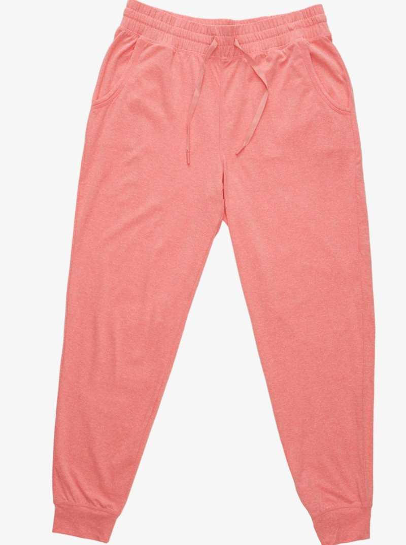 Strawberry Pink Heather Roxy Sun Might Shine Workout Pants | MQKUWN137