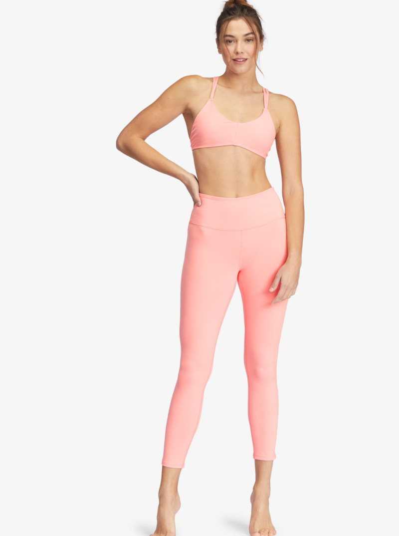 Strawberry Pink Roxy Kaileo Sports Bra | SRNWFH327