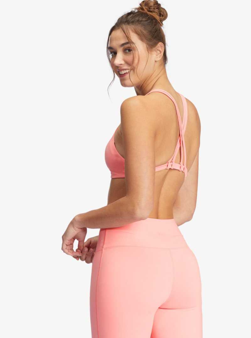 Strawberry Pink Roxy Kaileo Sports Bra | SRNWFH327