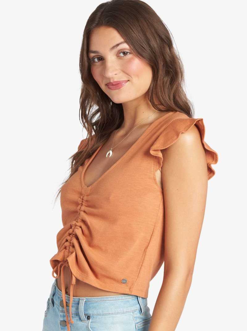 Sunburn Roxy Flirty Vibe V-Neck Top | ZFTMUO781