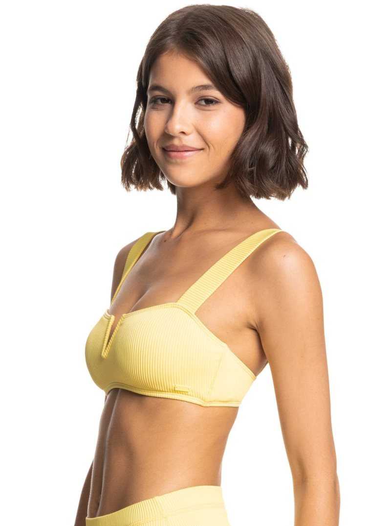 Sunshine Roxy Love The Coco V Bralette Bikini Top | PUXFVJ493