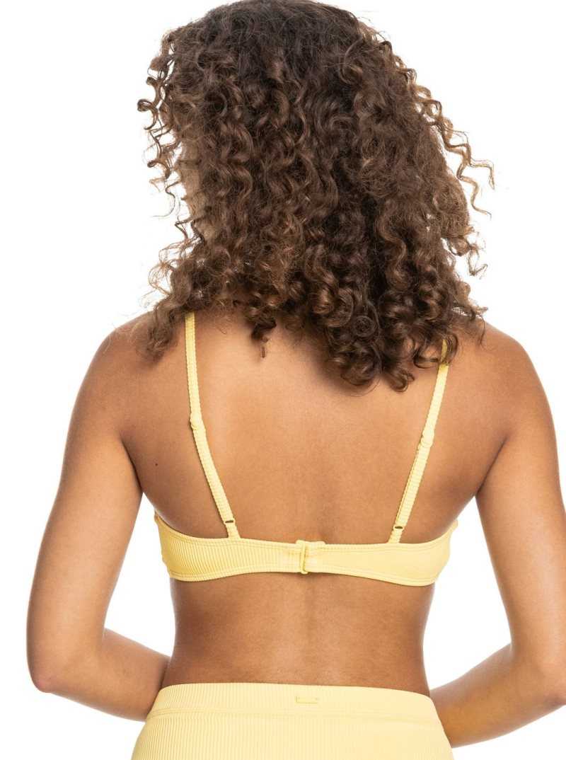 Sunshine Roxy Love The Surf Knot Triangle Bikini Top | DECXFI052