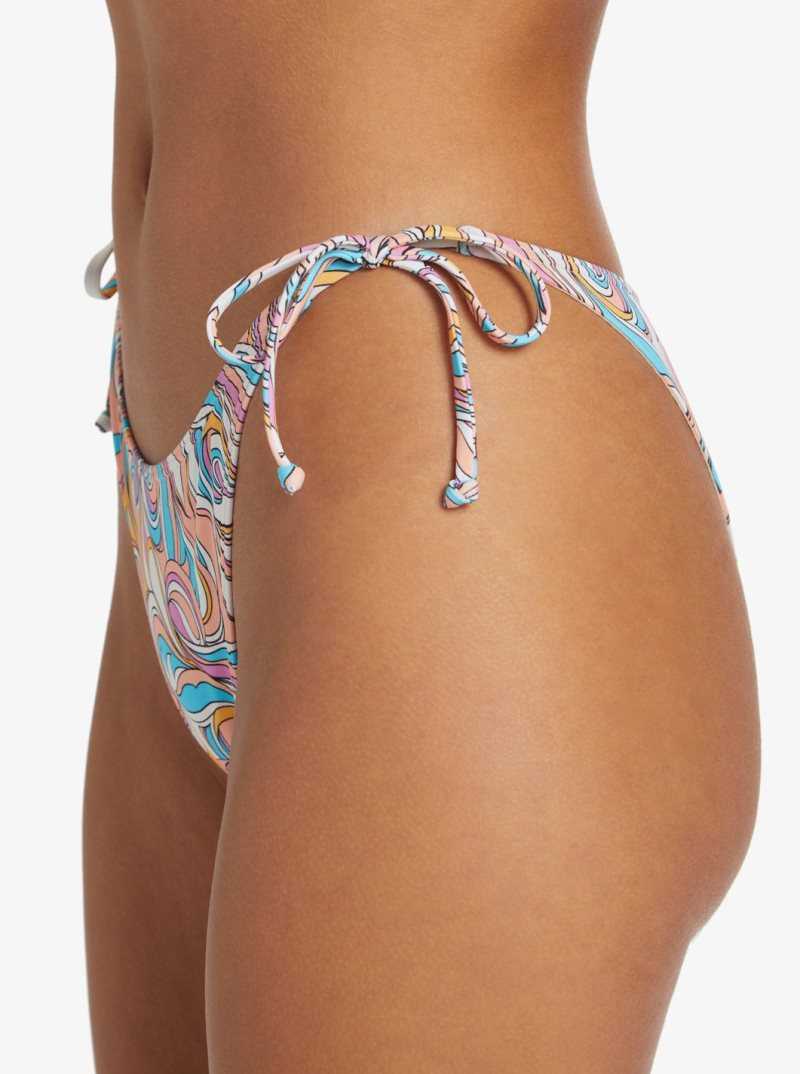 Swirly Daze Roxy Beach Classics Cheeky Bikini Bottoms | BVFXIS917