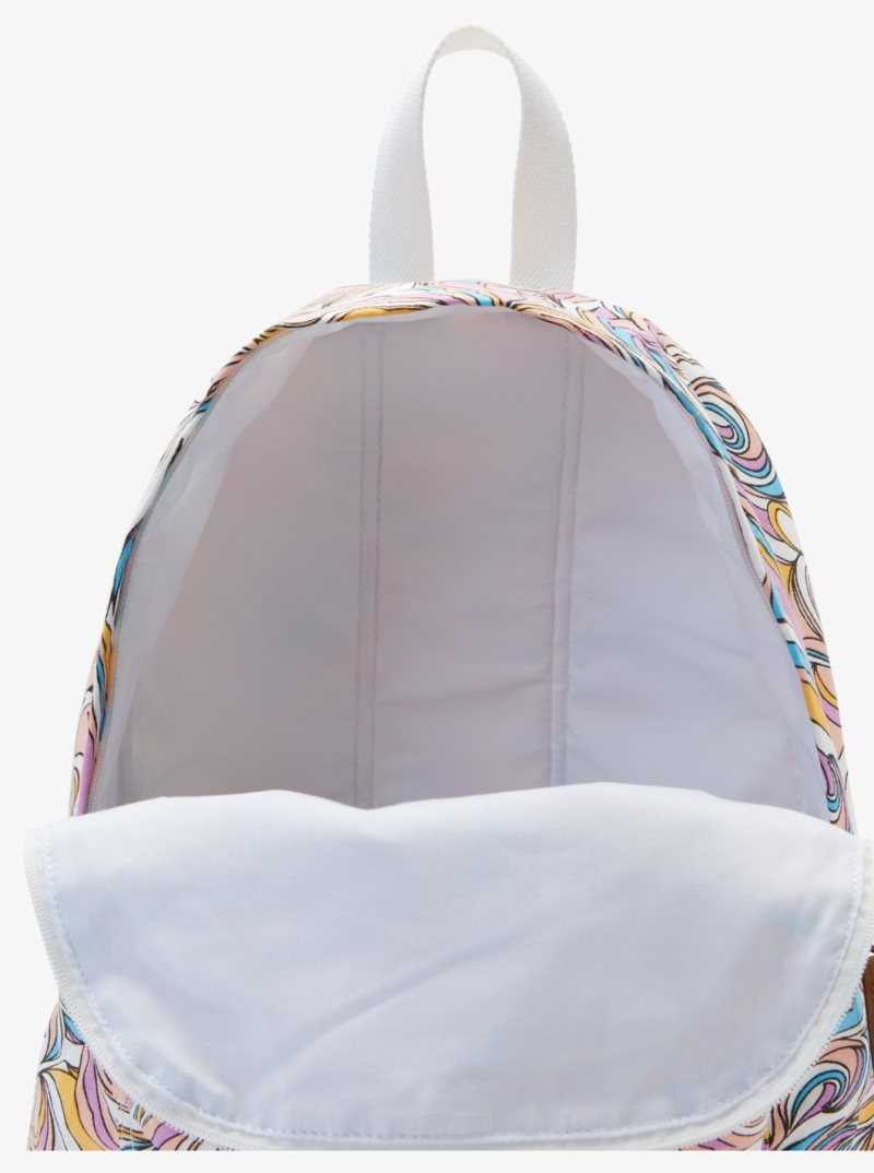 Swirly Daze Roxy Sugar Baby Canvas Medium Backpack | ZWGTYB926