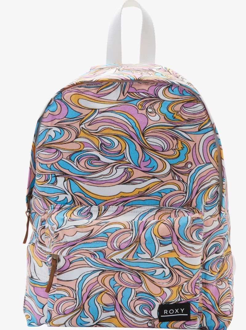 Swirly Daze Roxy Sugar Baby Canvas Medium Backpack | ZWGTYB926