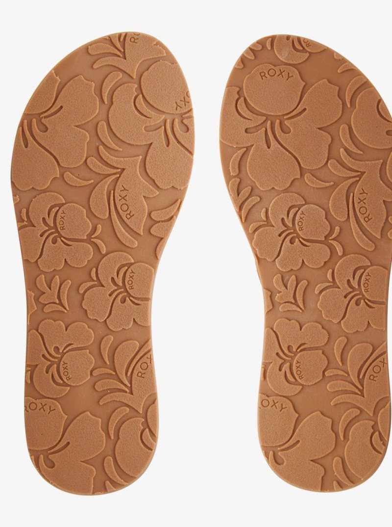 Tan/Brown Roxy Liza Flip-Flops | JNRMZS125