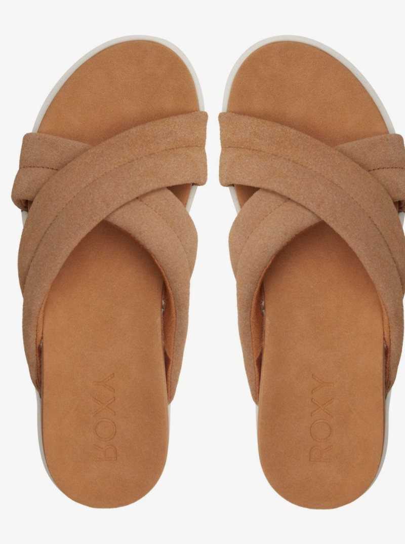 Tan Roxy Veria Sandals | ZDBJSV513