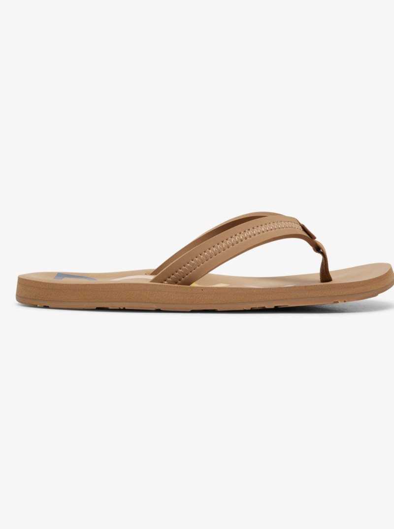 Tan Roxy Vista Flip-Flops | SVUTBJ075