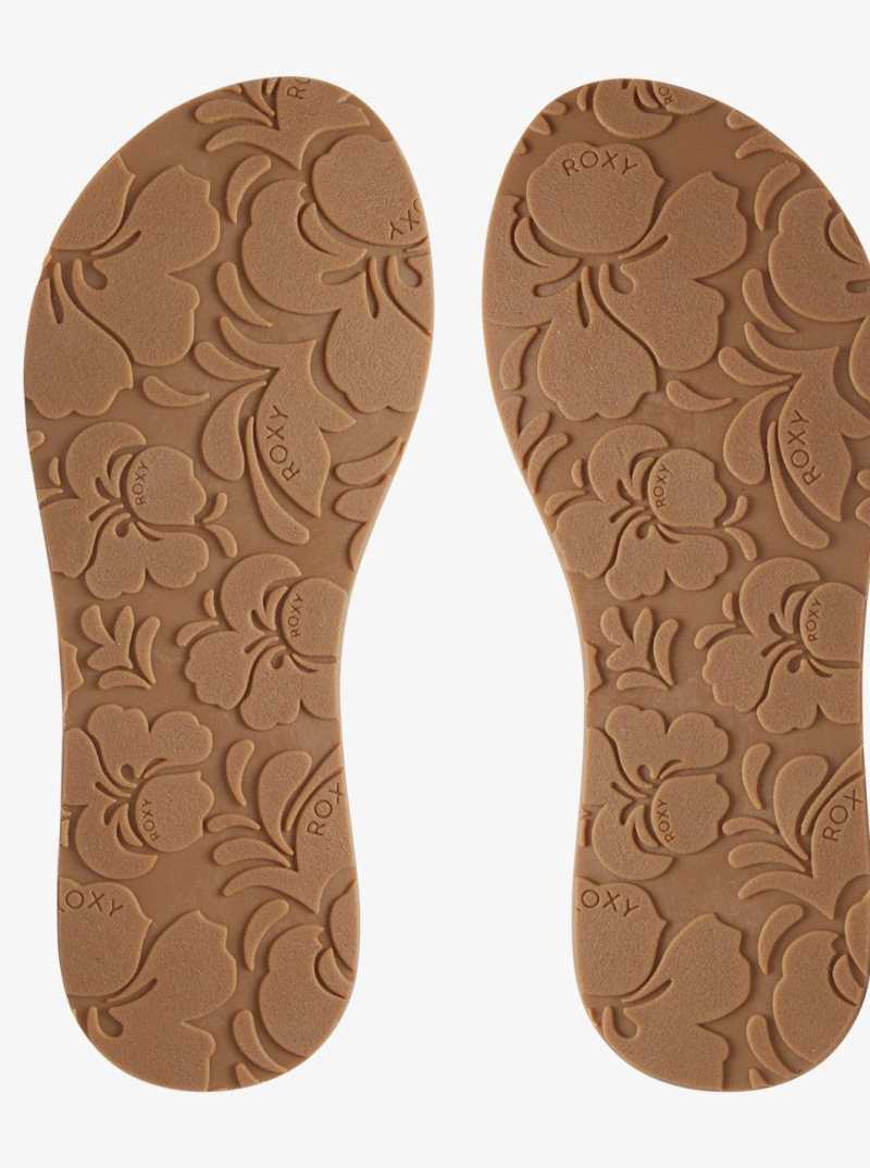 Tan Roxy Vista Flip-Flops | SVUTBJ075