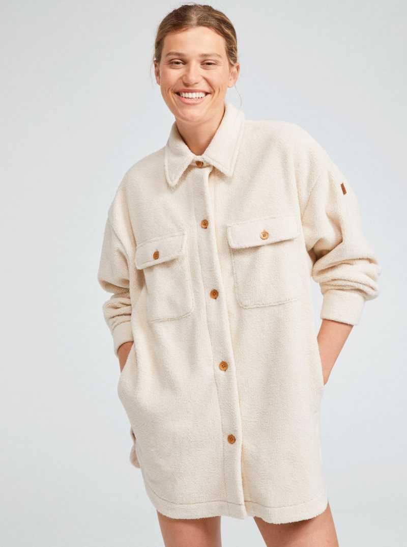 Tapioca Roxy Over And Out 2 Oversized Shacket | GOEBPF185