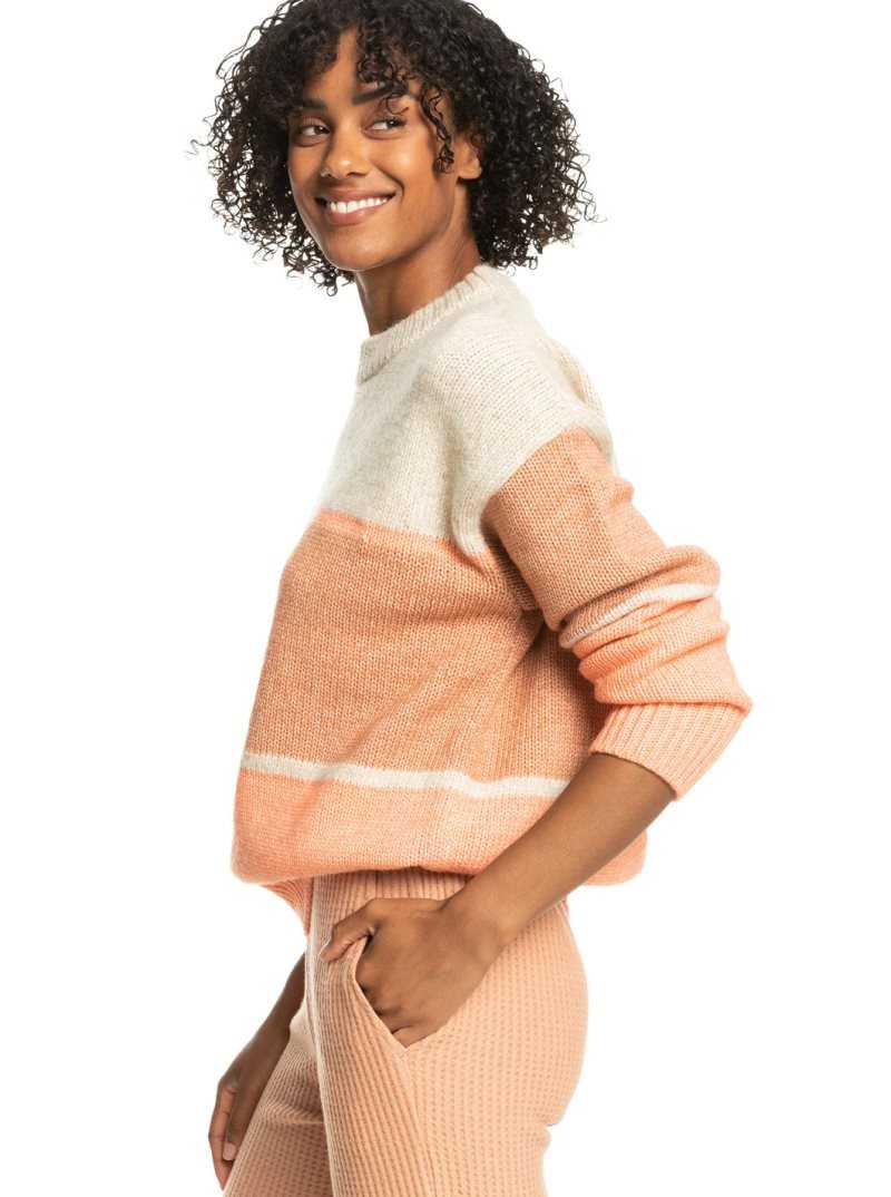 Tapioca Roxy Too Far Crew Neck Sweater | RPOQMF732