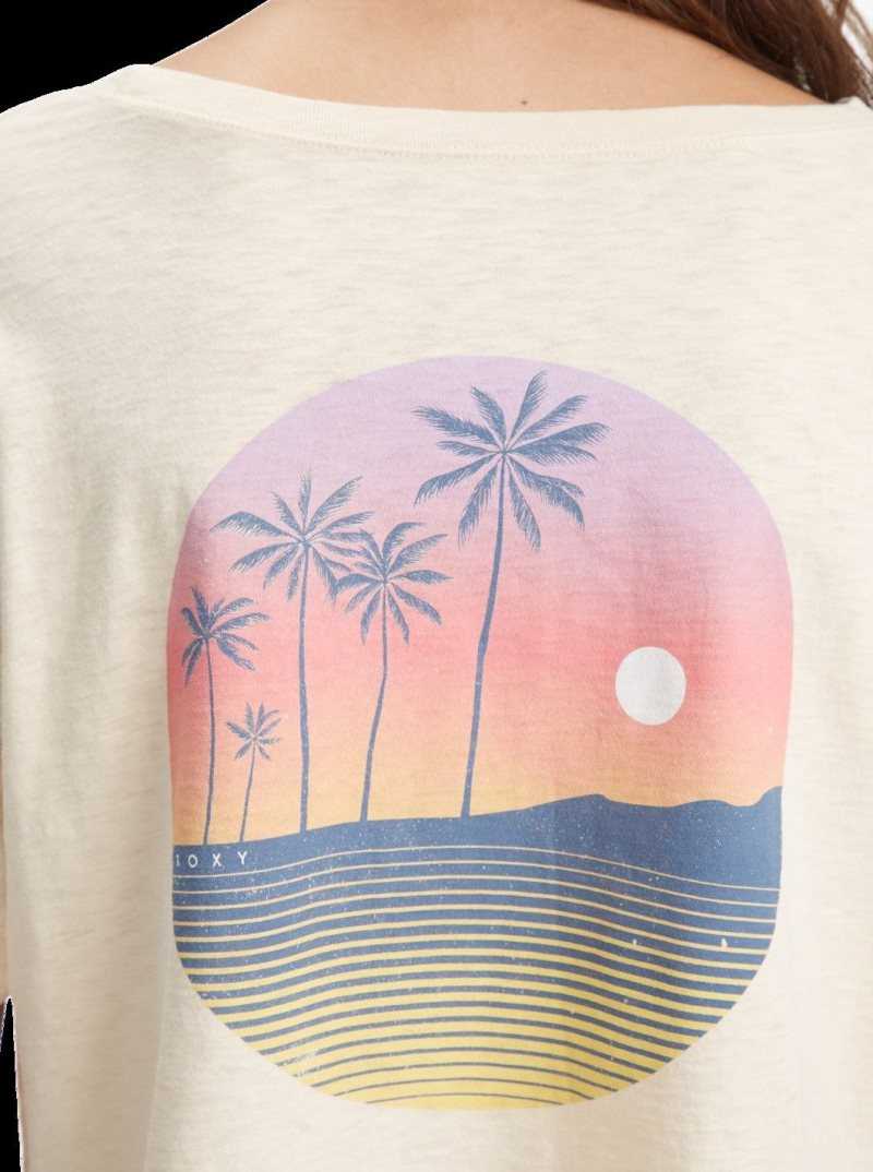 Tapioca Roxy When In Hawaii Boat Neck T-Shirt | AFLVMC671