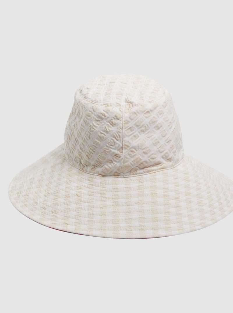 Tartan Times Mimis Lilac Roxy Little Wing Reversible Bucket Hat | VGZAMI084