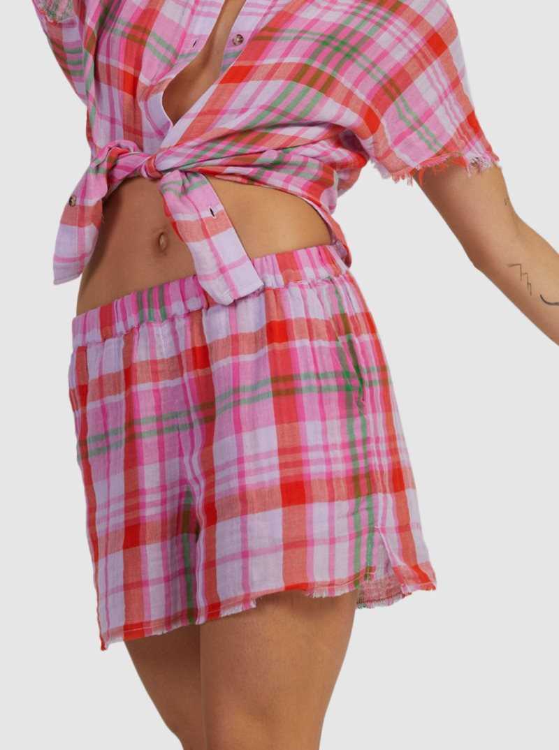 Tartan Times Mimis Lilac Roxy Tartan Times Shorts | RJWILP046