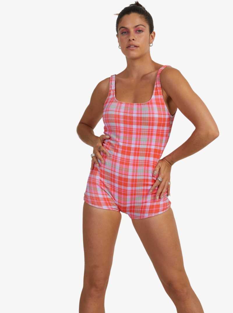 Tartan Times Setting Sun Roxy Tartan Times One-Piece Swimsuit | VYCBDA752