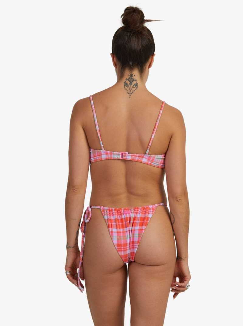 Tartan Times Setting Sun Roxy Tartan Times Underwired Bikini Top | XLIEUS093