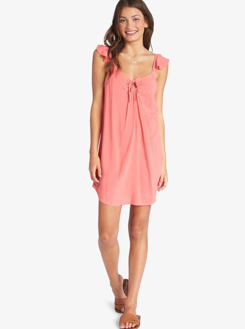 Tea Rose Roxy Future Thoughts Woven Strappy Mini Dress | BKOMLF306