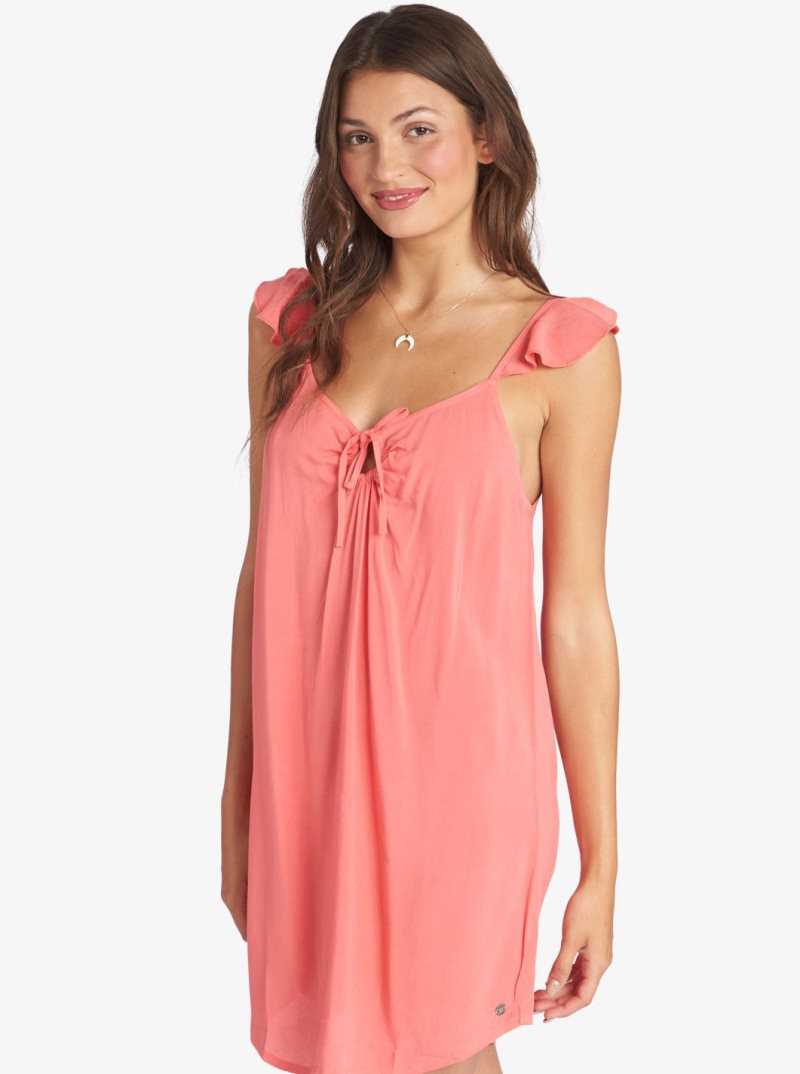 Tea Rose Roxy Future Thoughts Woven Strappy Mini Dress | BKOMLF306