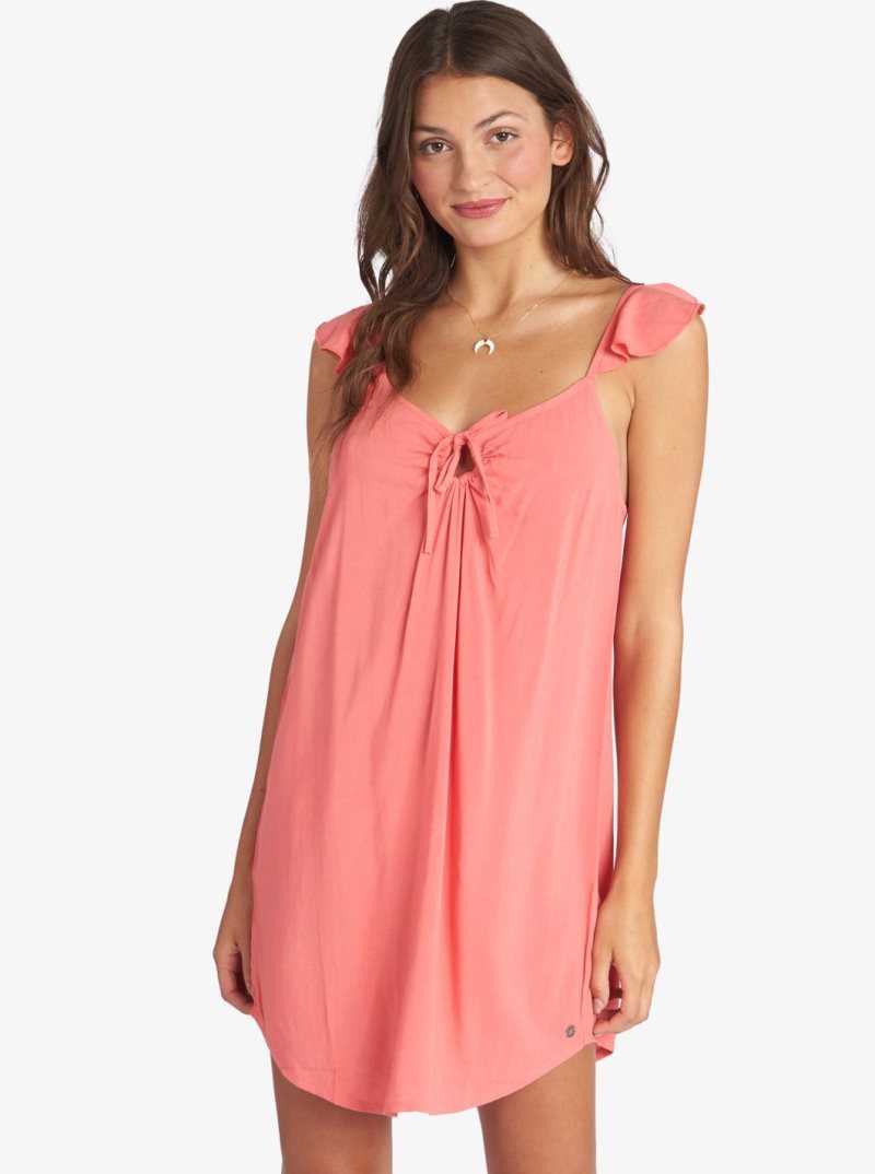 Tea Rose Roxy Future Thoughts Woven Strappy Mini Dress | BKOMLF306