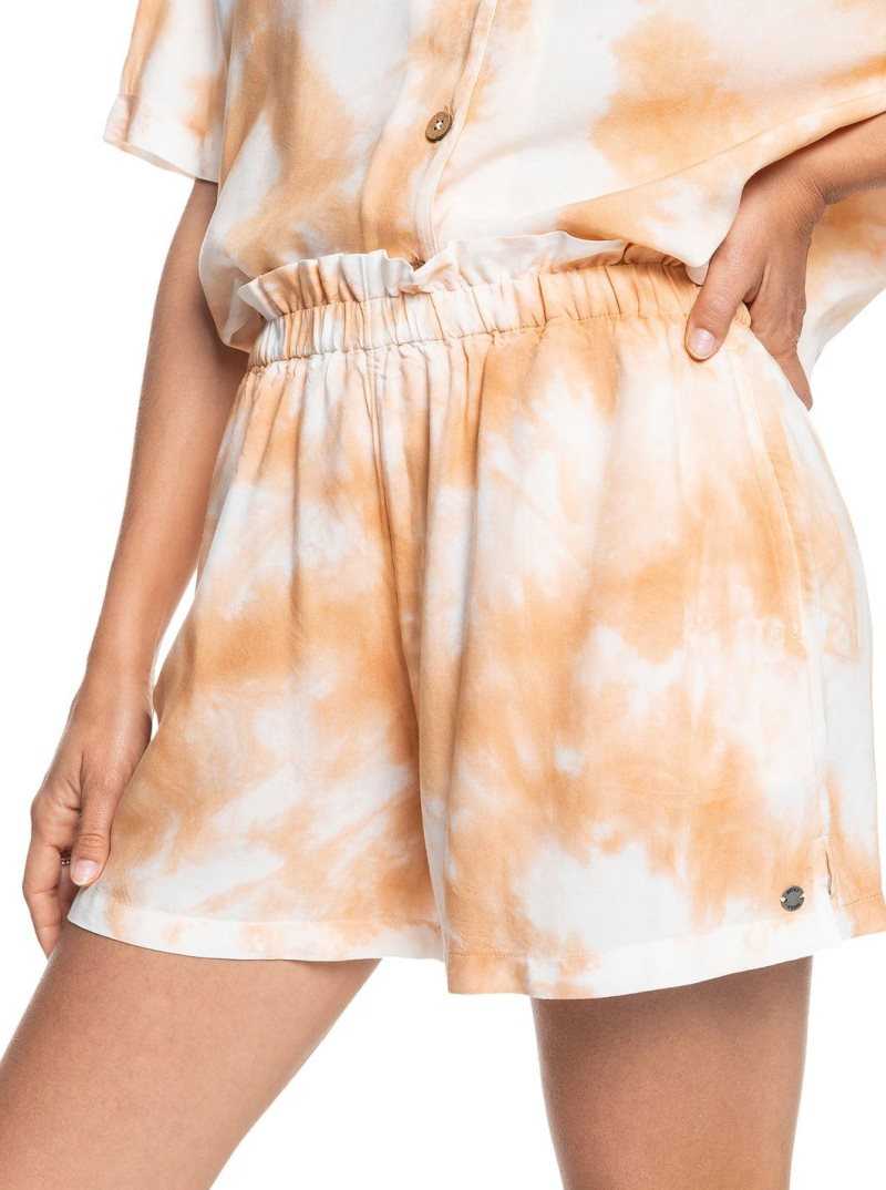 Toast On Mars Roxy Miss Most Tie Dye Pyjama Shorts | QWURIV431