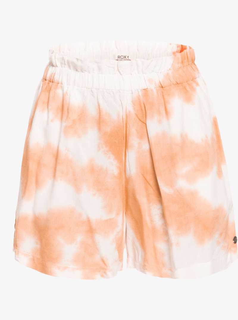 Toast On Mars Roxy Miss Most Tie Dye Pyjama Shorts | QWURIV431