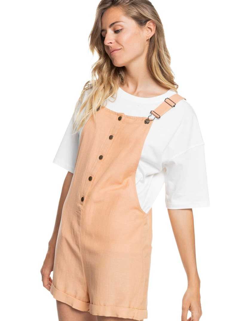 Toast Roxy Back To Goodbye Short Overalls | DTSWVB485