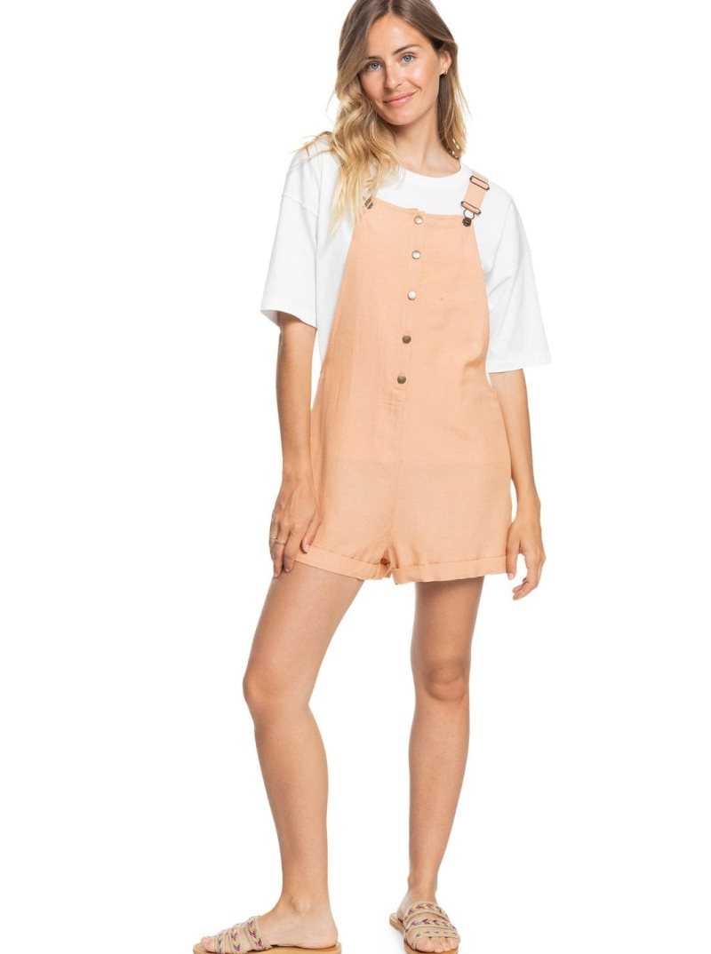 Toast Roxy Back To Goodbye Short Overalls | DTSWVB485