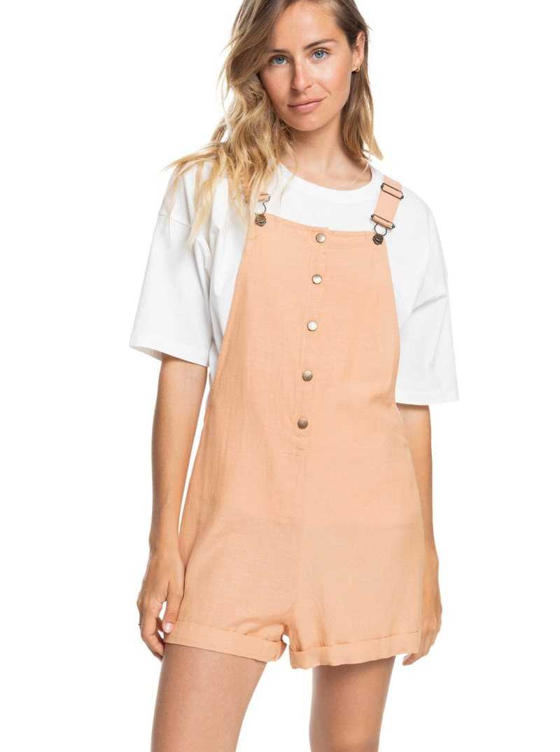 Toast Roxy Back To Goodbye Short Overalls | DTSWVB485