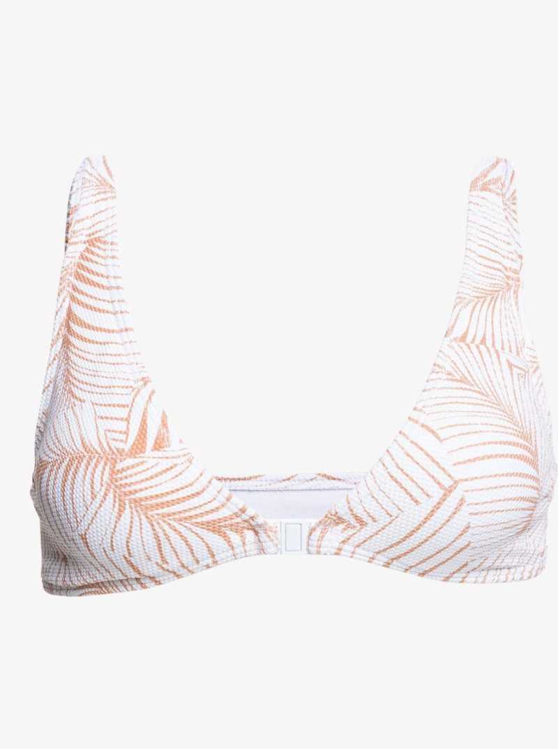 Toast S Palm Tree Roxy Palm Tree Dreams Elongated Triangle Bikini Top | VTBXOS052