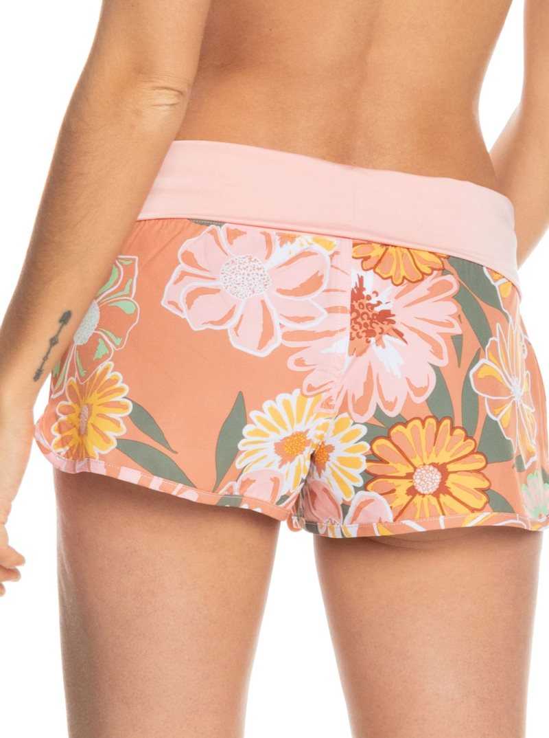 Toasted Nut Bloom Boogie S Roxy Endless Summer Printed 2' Boardshorts | CGQKMB651