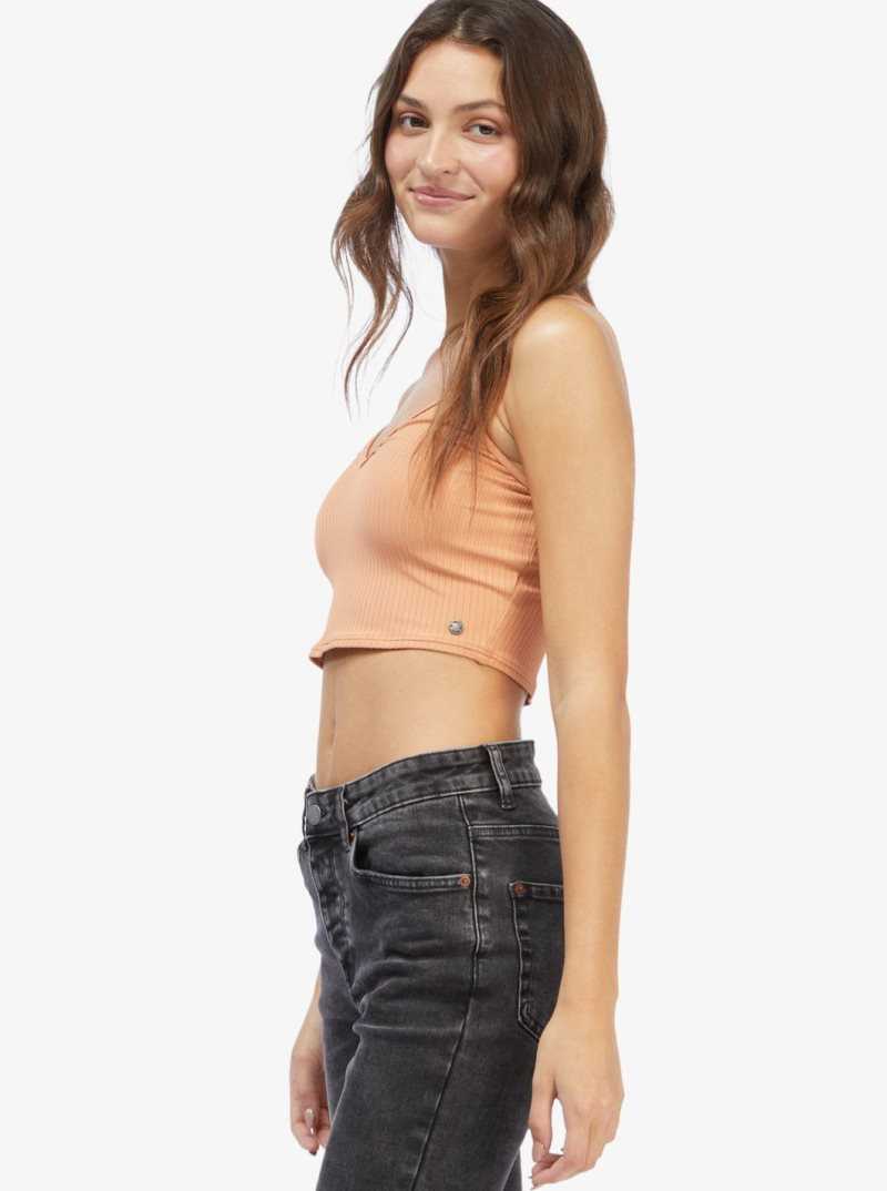 Toasted Nut Roxy Brami Strappy Top | UAPVRN084