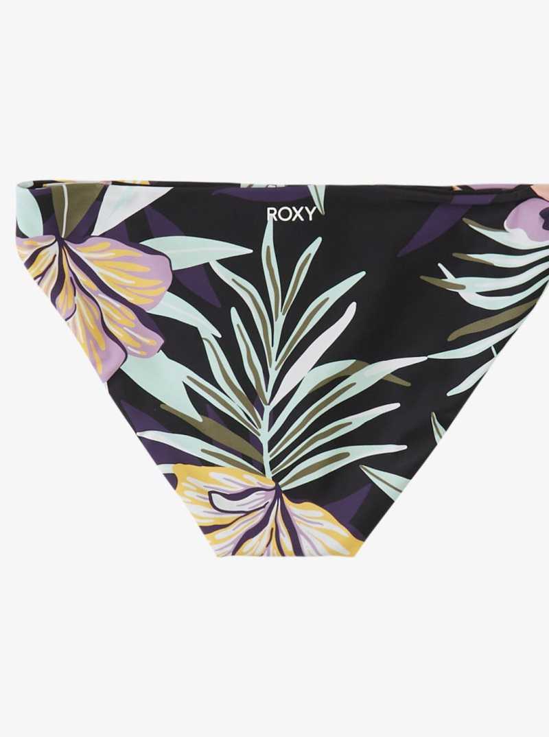 True Black Fasso S Roxy Active Full Bikini Bottoms | DXMBKR350