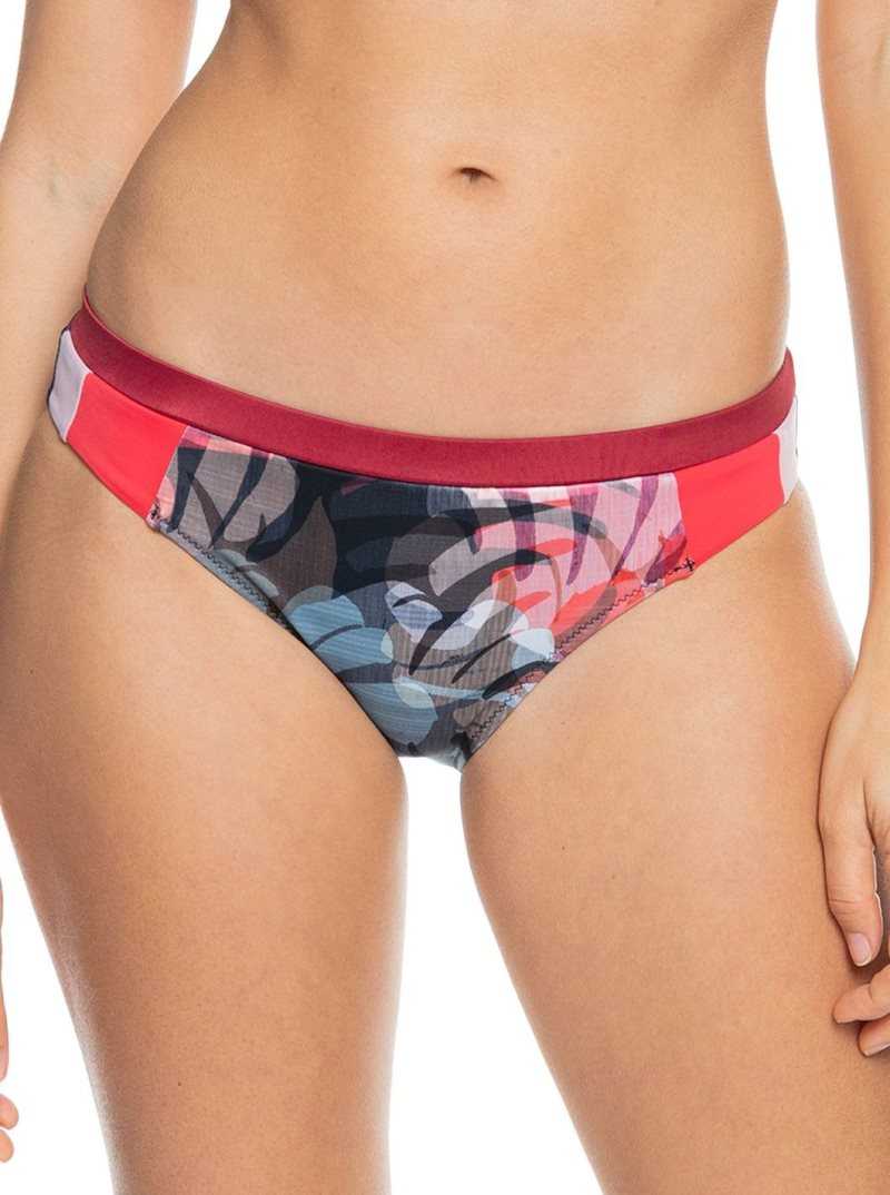 True Black Palm Camo Roxy Fitness Regular Bikini Bottoms | BJMZVX092