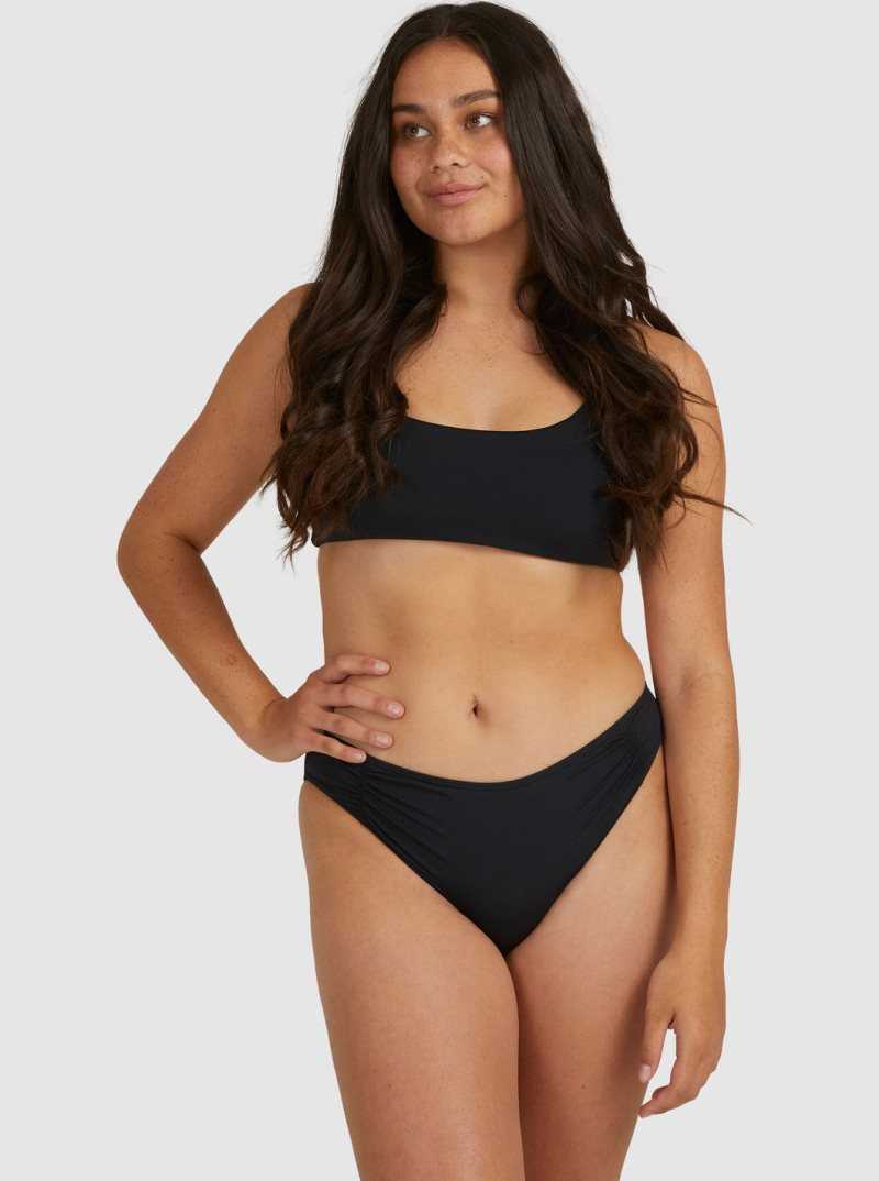 True Black Roxy Beach Classics Full Bikini Bottoms | HUGSRP734