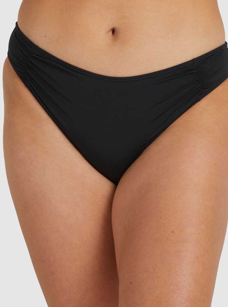 True Black Roxy Beach Classics Full Bikini Bottoms | HUGSRP734