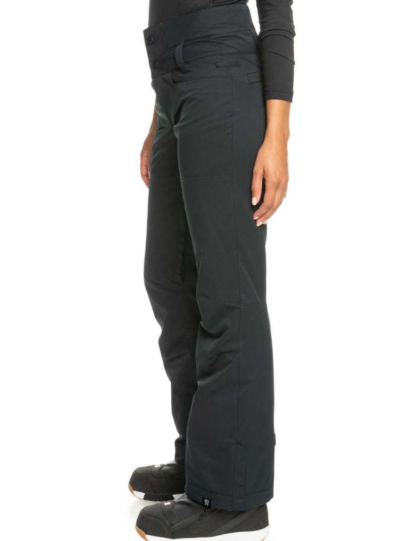 True Black Roxy Diversion Insulated Snow Pants | SKUAGW413