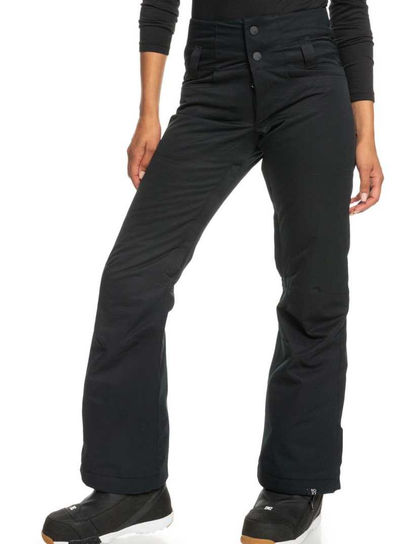 True Black Roxy Diversion Insulated Snow Pants | SKUAGW413