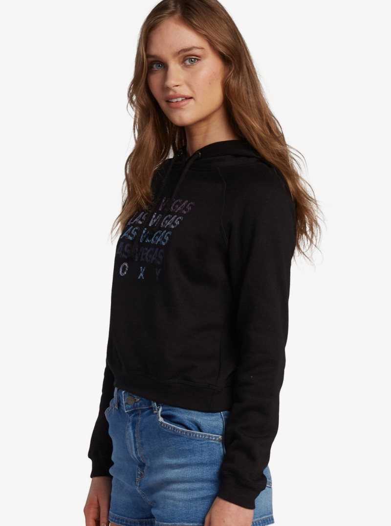 True Black Roxy Rainbow Vegas Las Vegas Hoodie | WYQXAN923