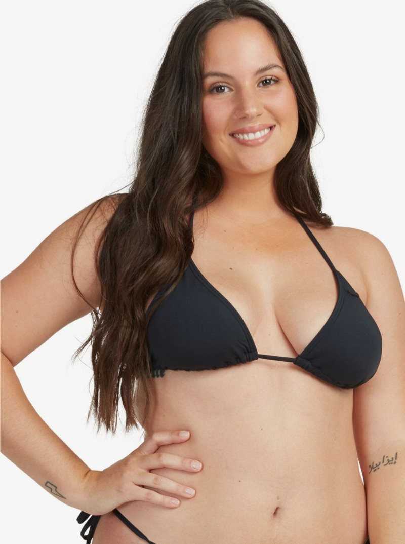 True Black Roxy Sd Beach Classics Mod Tiki Tri Separate Top | IRVANB823