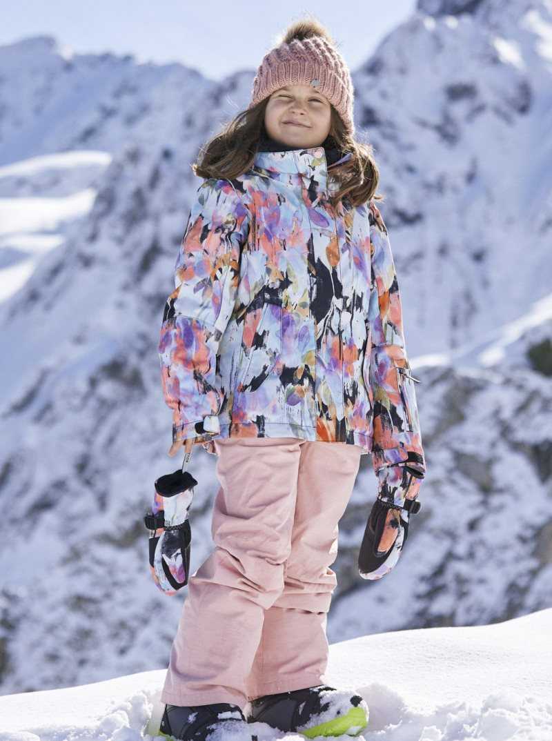 True Black Tenderness Roxy 4-16 Jetty Insulated Snow Jacket | IQDZSR678