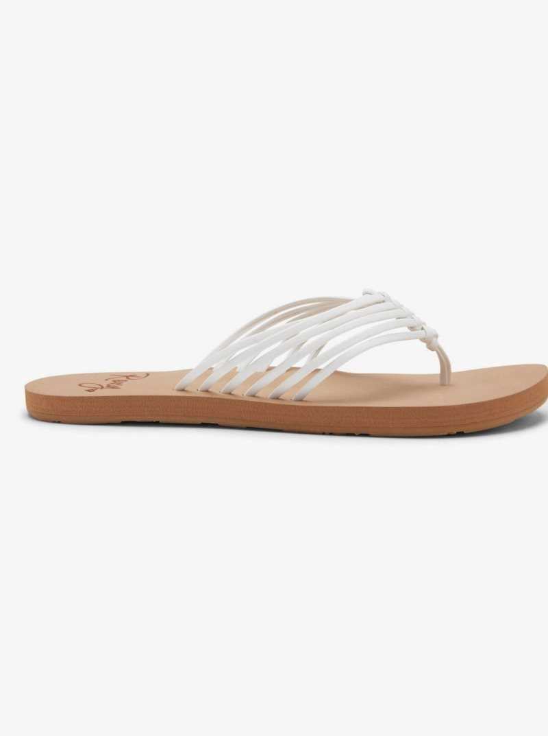 White Roxy Jasmine Flip-Flops | DYWBGQ678