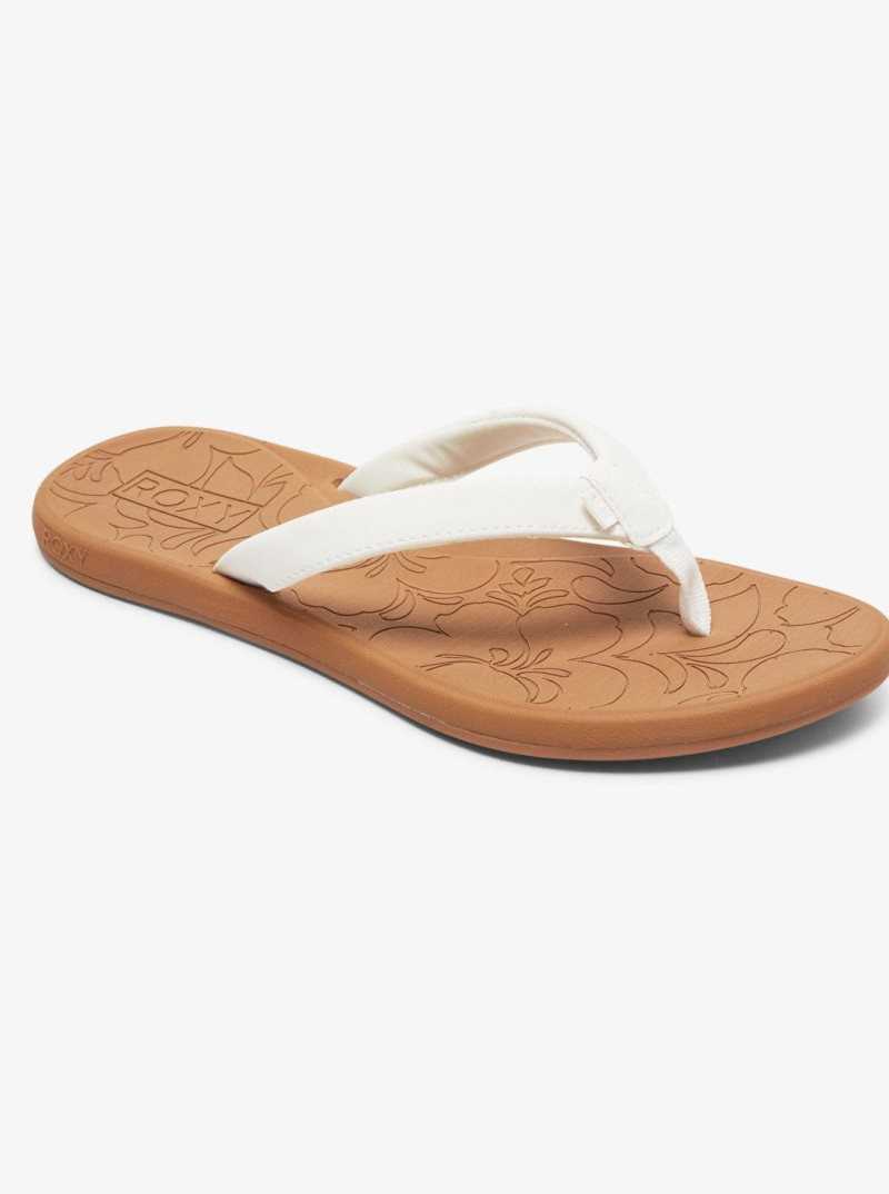 White Roxy Vickie Flip-Flops | OEHFPS976