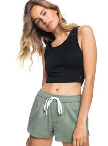 Anthracite Roxy Good Keepsake Crop Top | UMDZCN961