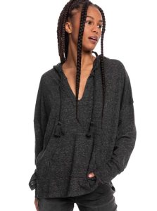 Anthracite Roxy Paddle Out Hoodie | SXHMJT154