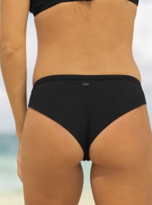 Anthracite Roxy Pro The Snap Turn Cheeky Bikini Bottoms | YTFRPX569