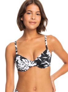 Anthracite Surf Trippin Bico S Roxy Love The Muse Underwire Bra Bikini Top | ZLPBCA320