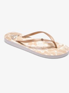 Beige/White Roxy Bermuda Sandals | DLKZOH896