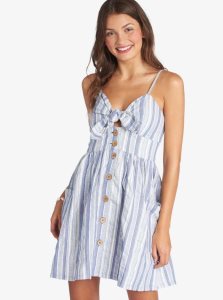 Bijou Blue River Stripe Roxy Under The Cali Sun Stripe Strappy Dress | WHKPZG158